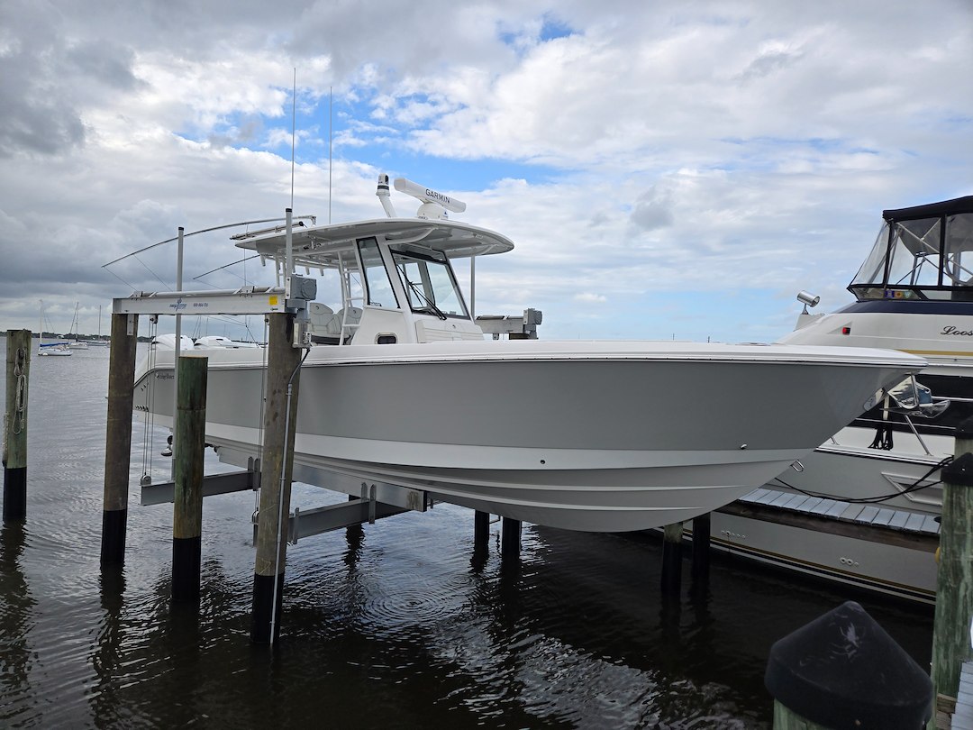 Boat Lift Installation in Stuart, Florida | Lands End Marine Construction